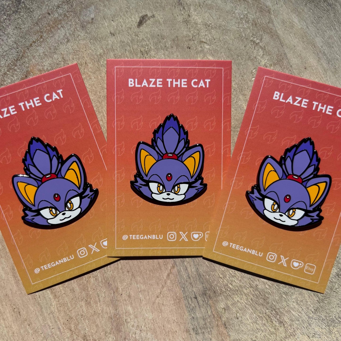 Blaze the Cat Hard Enamel Pin