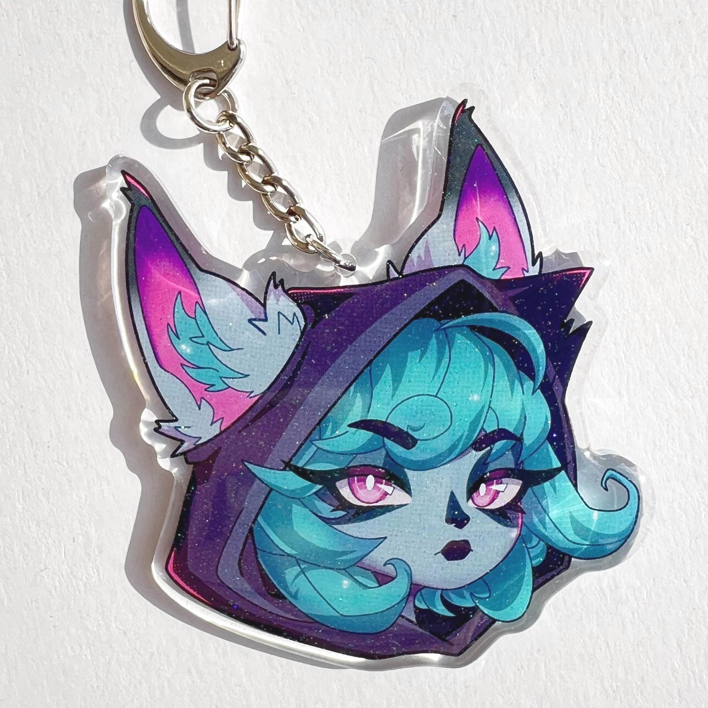 Vex Glitter Keychain