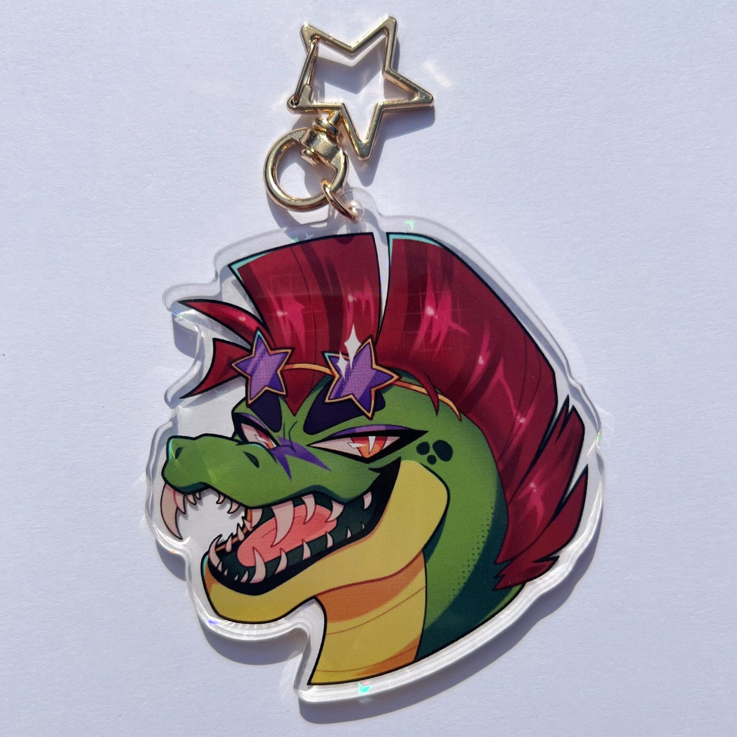 Montgomery Gator Holographic Keychain