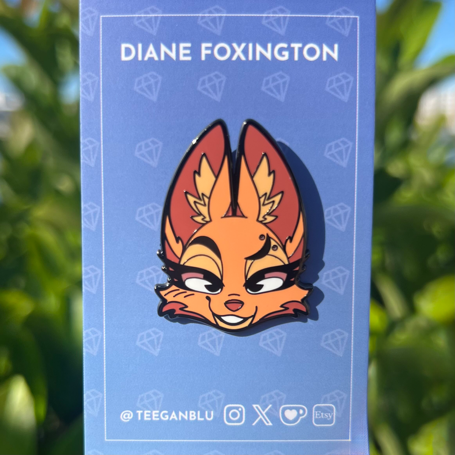 Diane Foxington Hard Enamel Pin