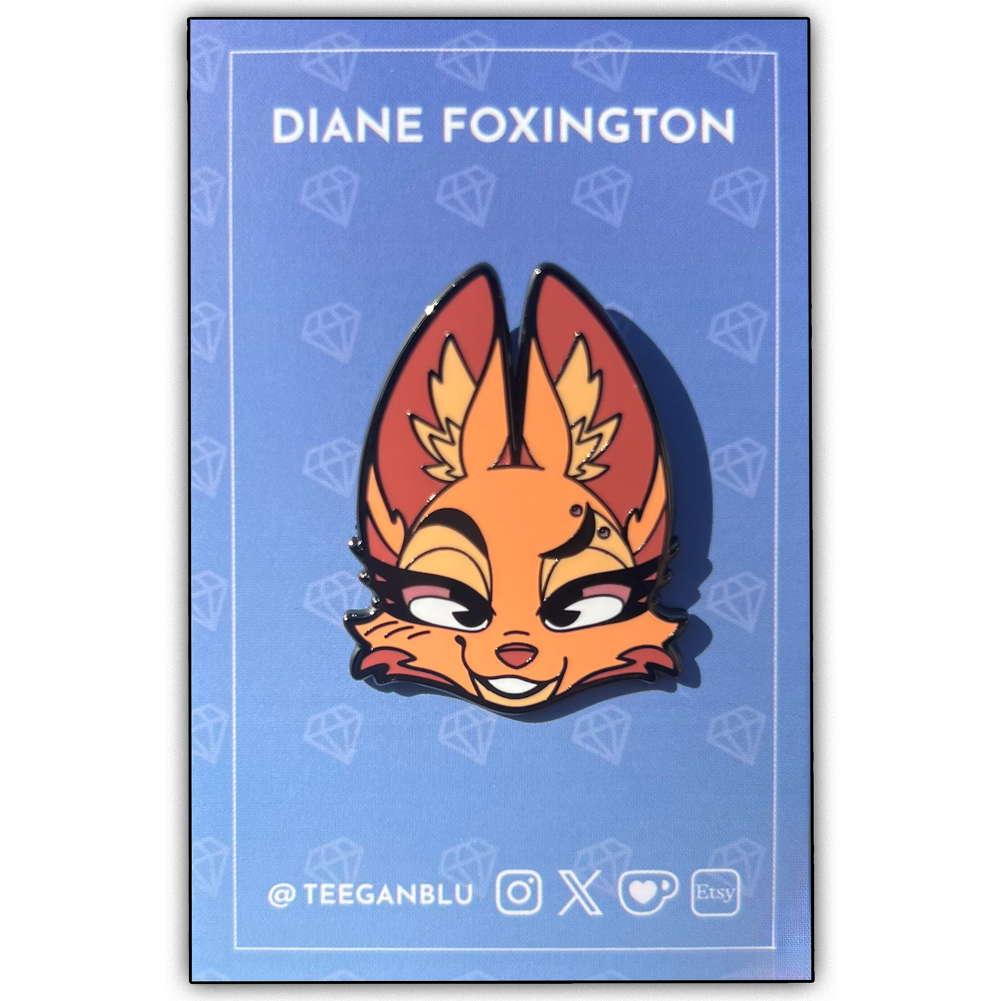Diane Foxington Hard Enamel Pin