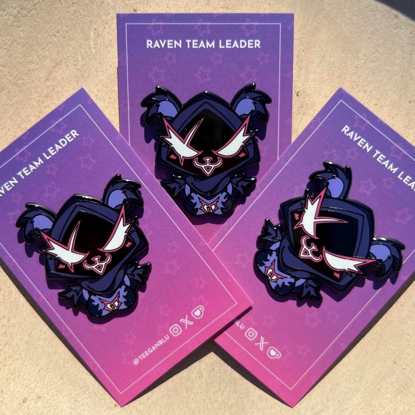 Raven Team Leader Hard Enamel Pin