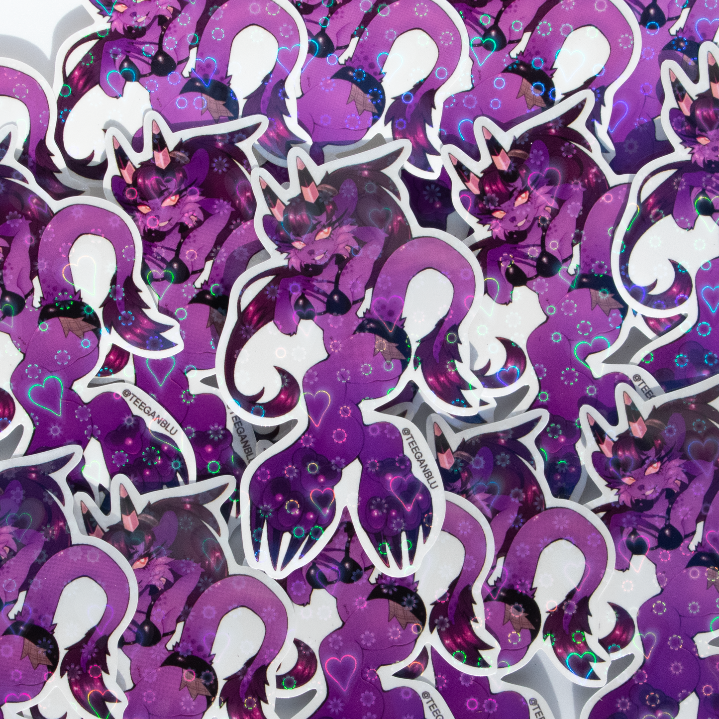 Mallie Daki Heart Holographic Sticker