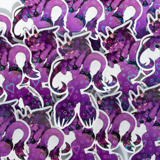 Mallie Daki Heart Holographic Sticker