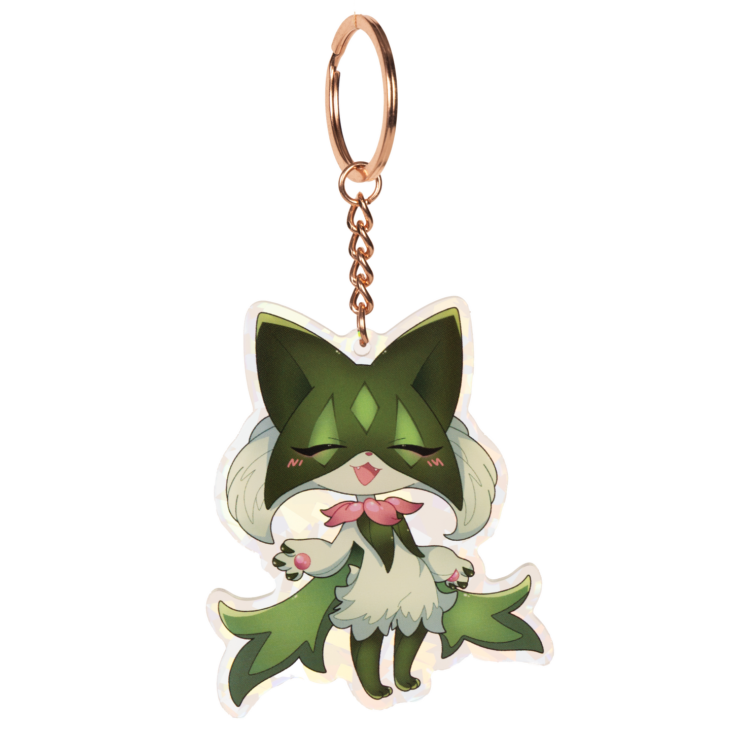 Meowscarada Holographic Keychain