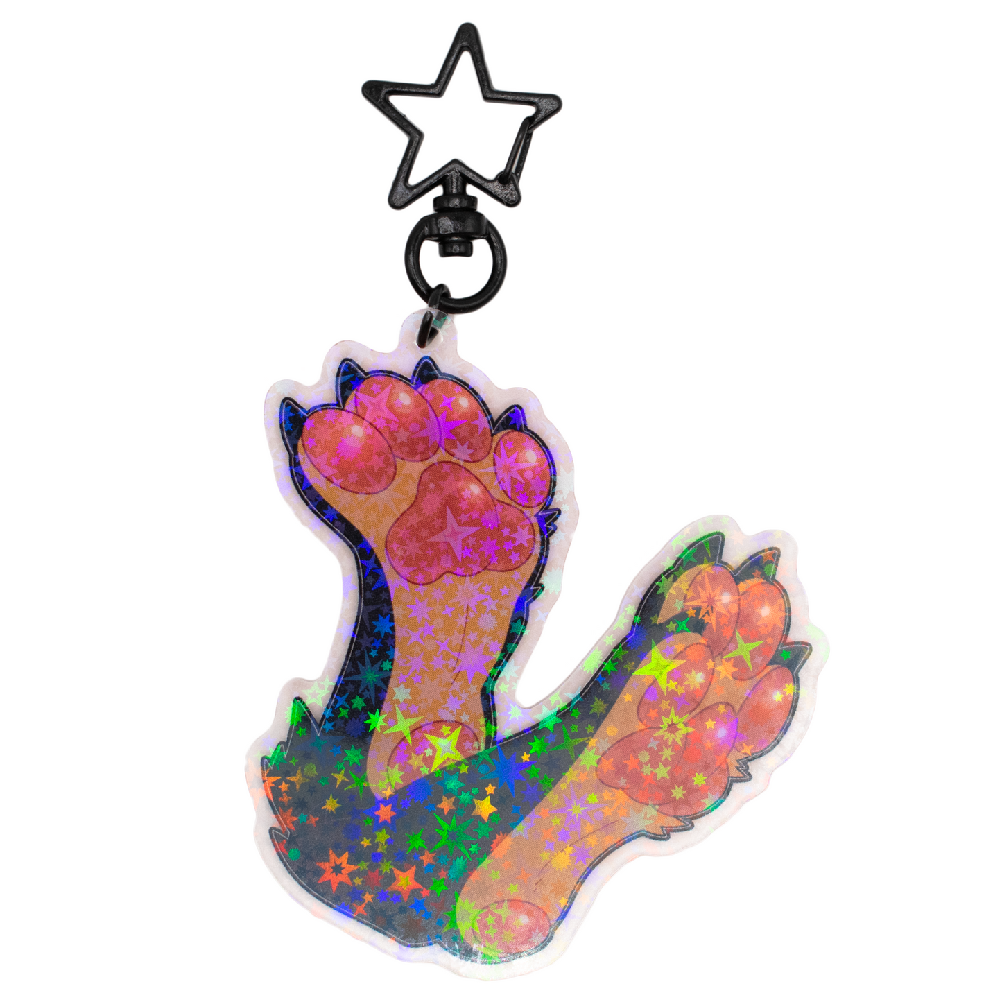 Team Paws Holographic Keychain