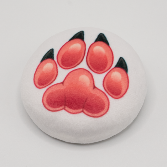Paw Print Squishy Plush Button