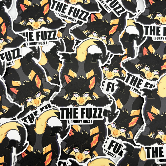 The Fuzz (Furry Huzz) Vinyl Sticker
