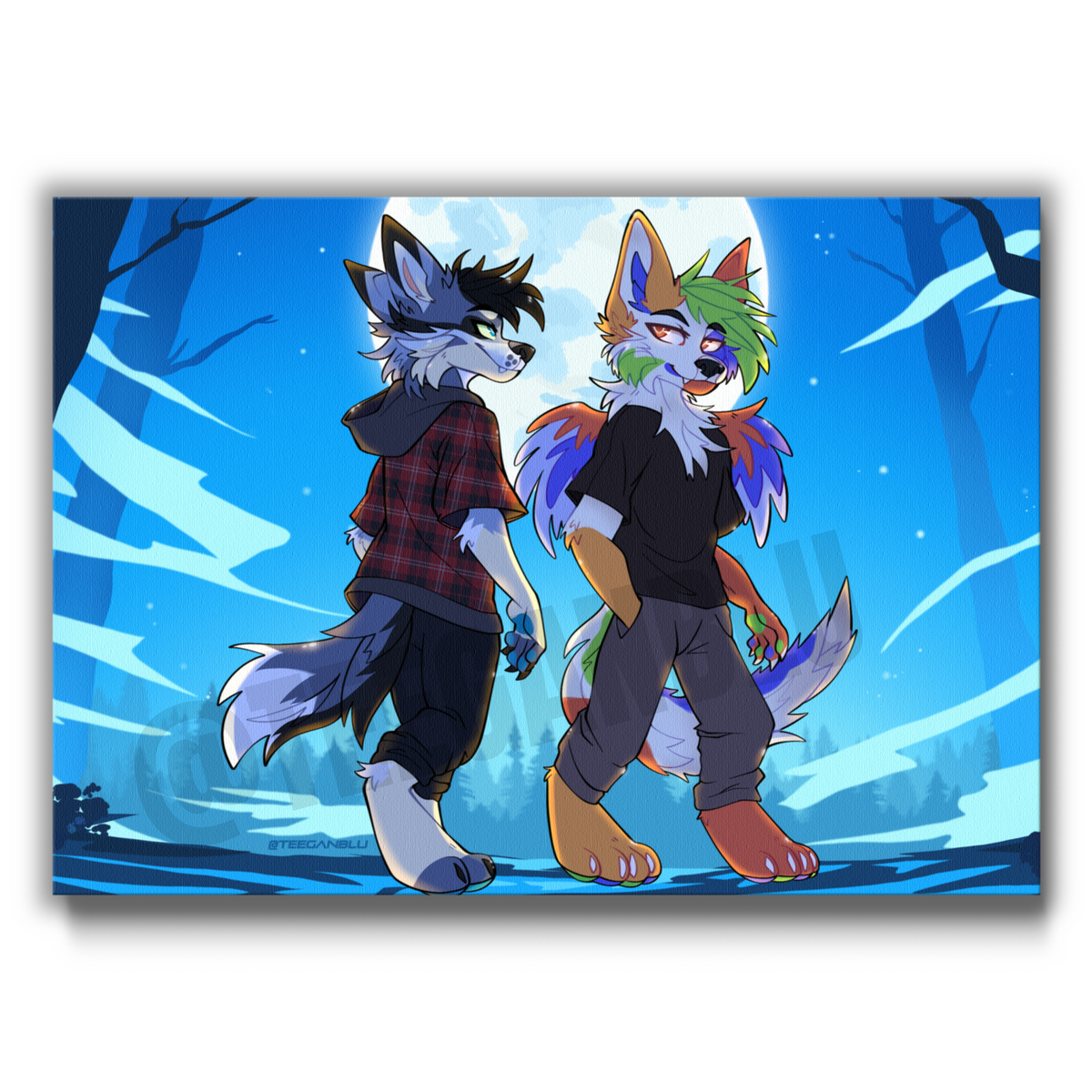 Moonlit Walk - Art Print