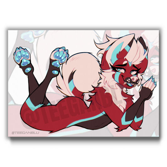 Akita Cuddle - Art Print