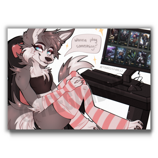 Gaming Pup - Art Print