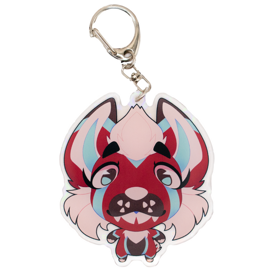 Akita Mold Spore Holographic Keychain