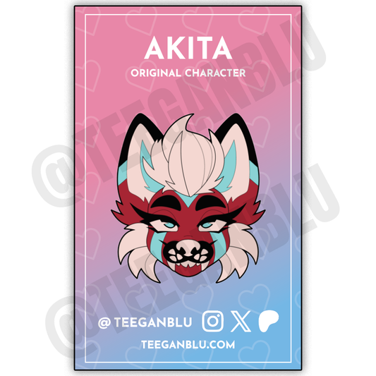 Akita Hard Enamel Pin