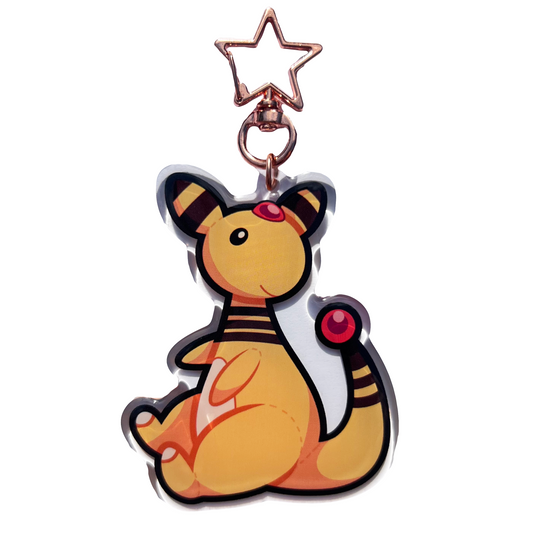 Ampharos Epoxy Keychain