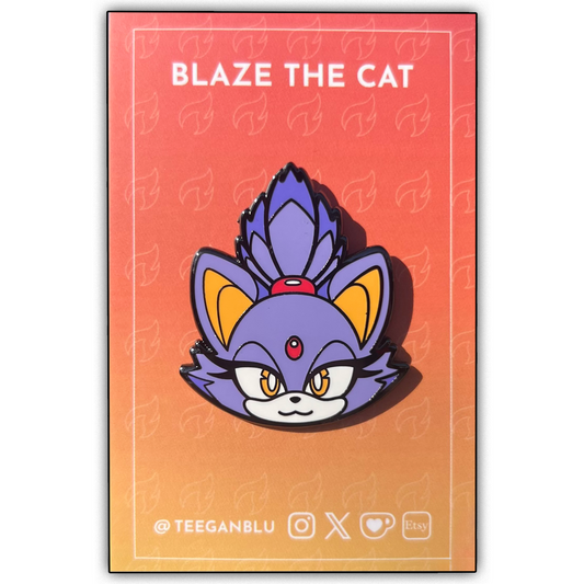 Blaze the Cat Hard Enamel Pin