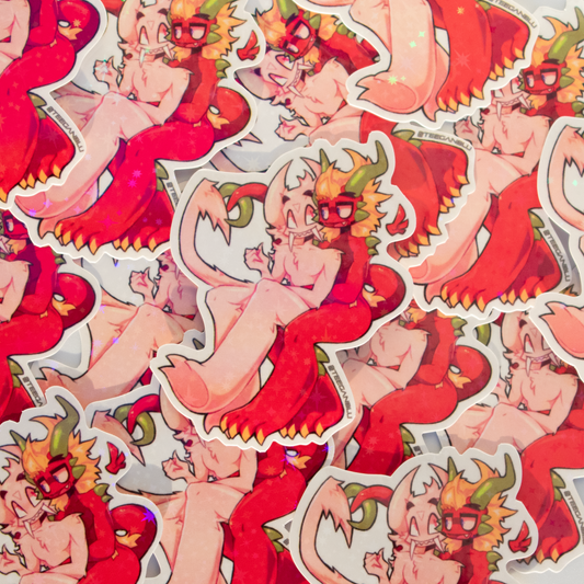 Calsp (Calvin & SP) Holographic Sticker