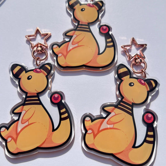 Ampharos Epoxy Keychain
