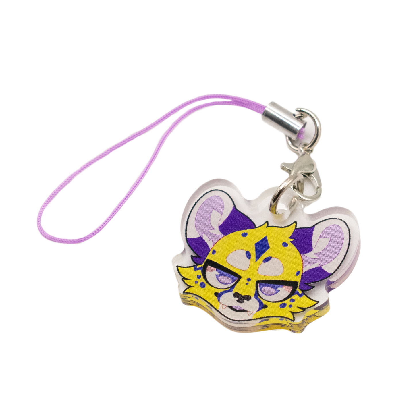 Stellar Cheetah Acrylic Phone Charm