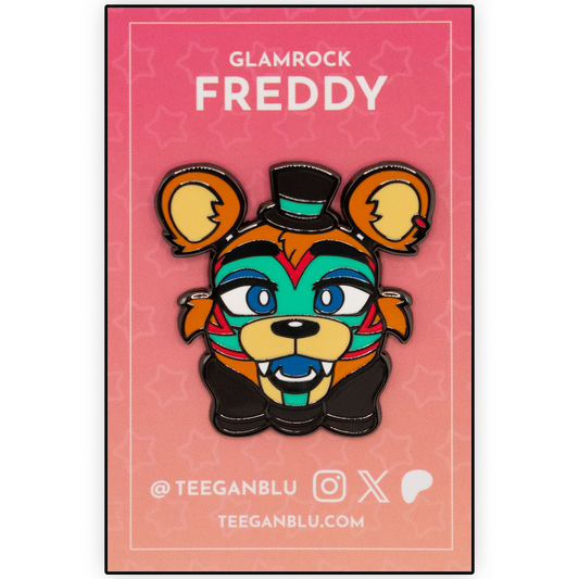 Glamrock Freddy Hard Enamel Pin