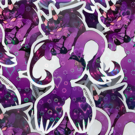 Mallie Daki Heart Holographic Sticker