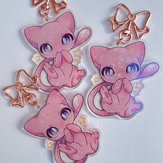 Mew Holographic Keychain