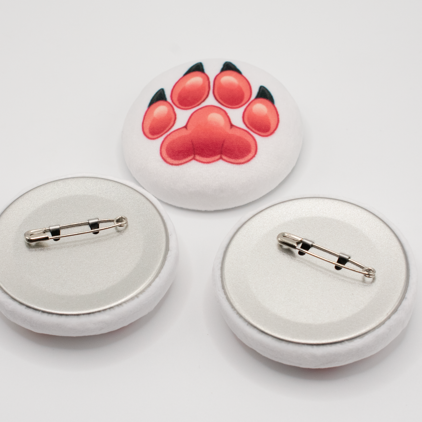 Paw Print Squishy Plush Button