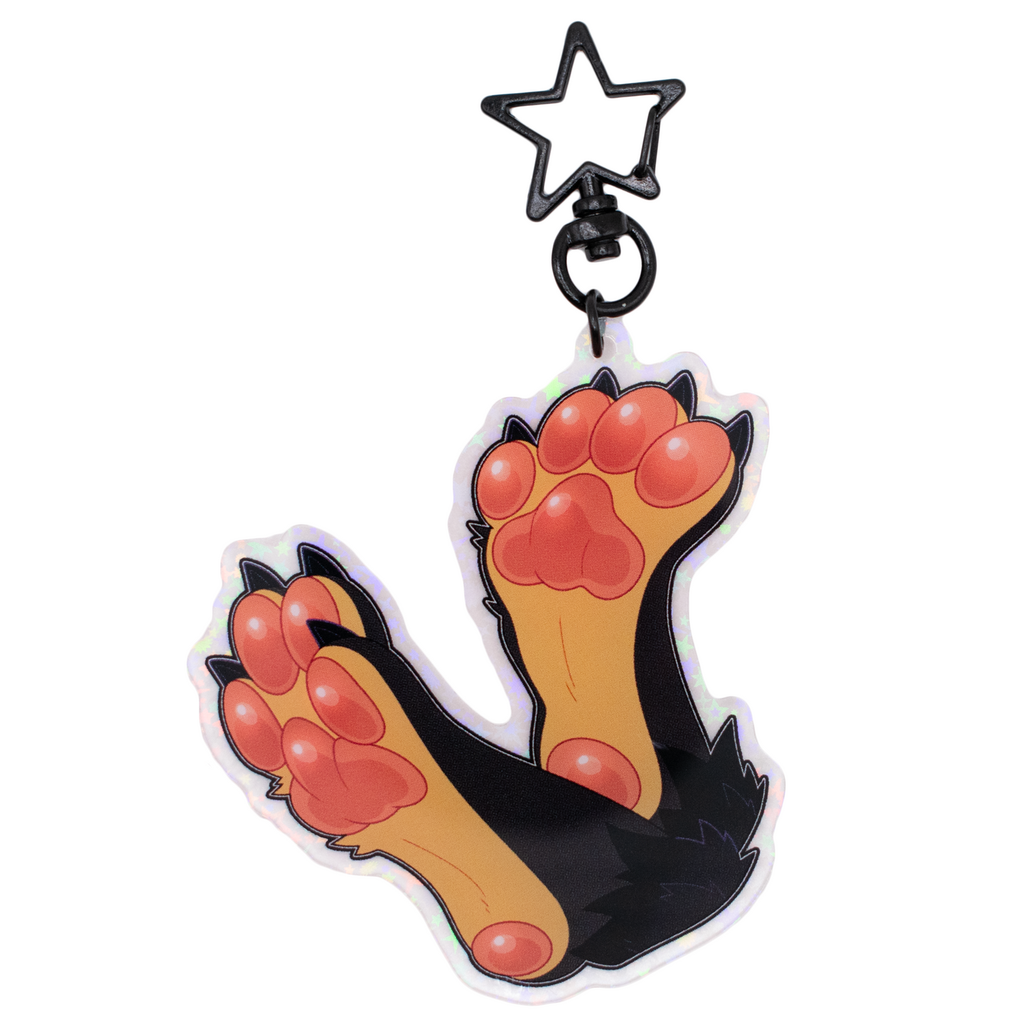 Team Paws Holographic Keychain