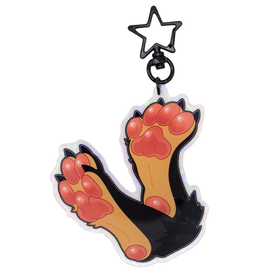 Team Paws Holographic Keychain