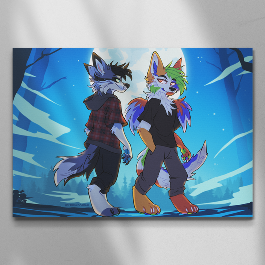 Moonlit Walk - Art Print