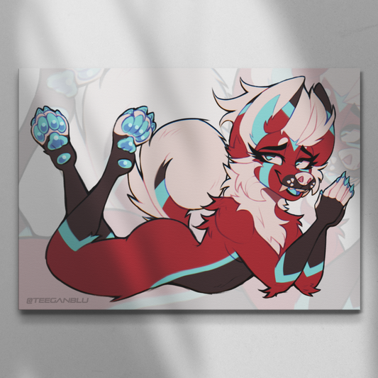 Akita Cuddle - Art Print