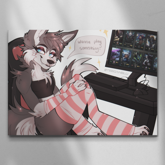 Gaming Pup - Art Print