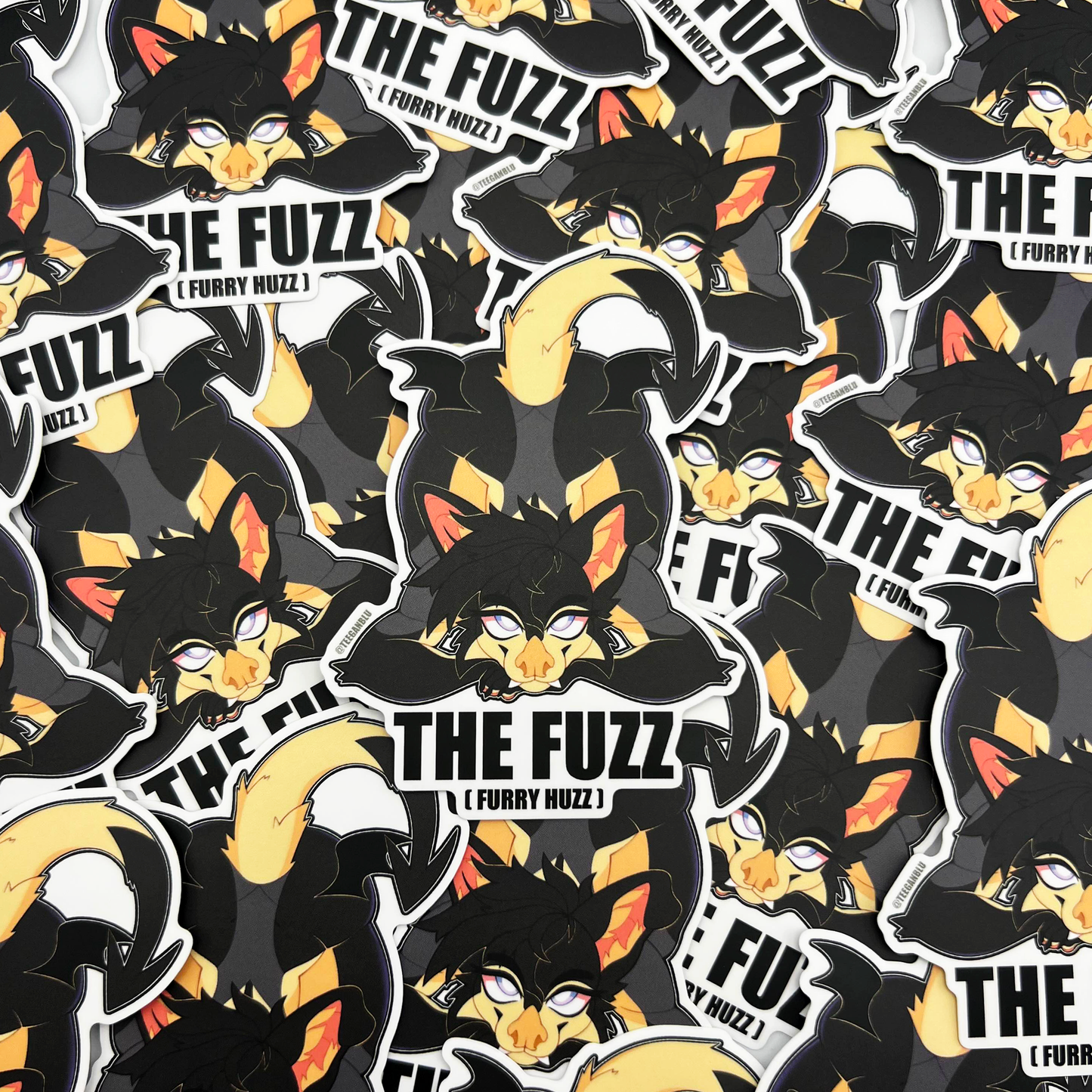 The Fuzz (Furry Huzz) Vinyl Sticker
