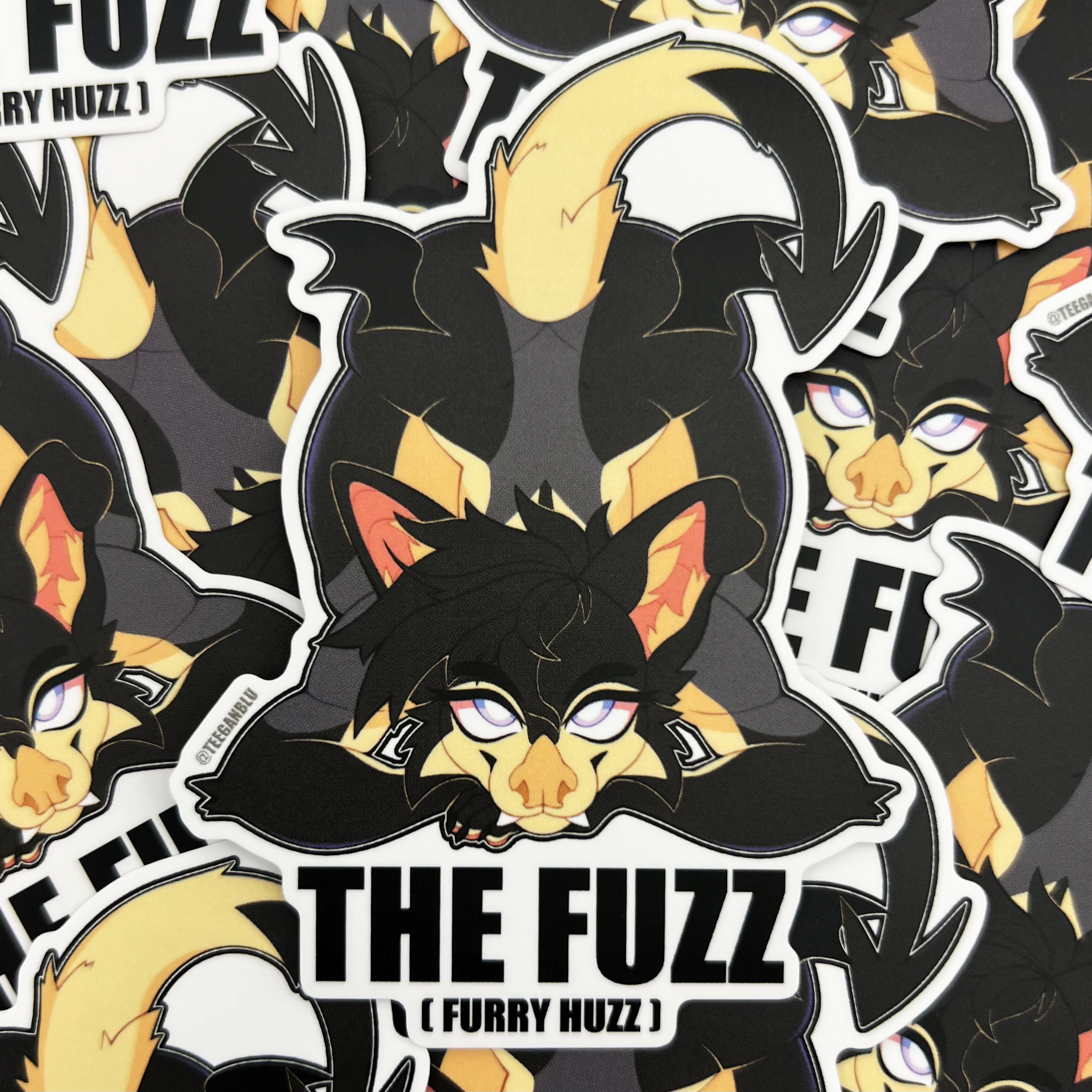 The Fuzz (Furry Huzz) Vinyl Sticker – TEEGANBLU