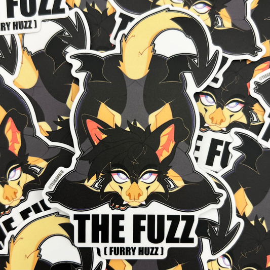 The Fuzz (Furry Huzz) Vinyl Sticker
