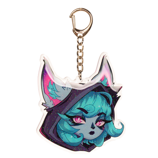 Vex Glitter Keychain